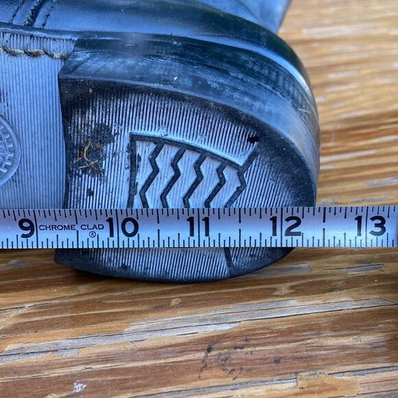 10.5E Vintage HY-TEST Pull On Pecos Steel Toe Work Biker Boots main image 4